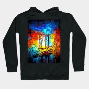 Brooklyn Bridge in Colors Hoodie